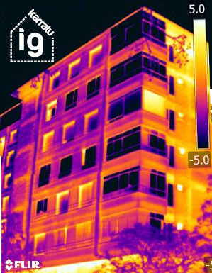 Termografía de la fachada, motivos para un SATE en Vitoria -Gasteiz: las pérdidas de calor y la falta de confort